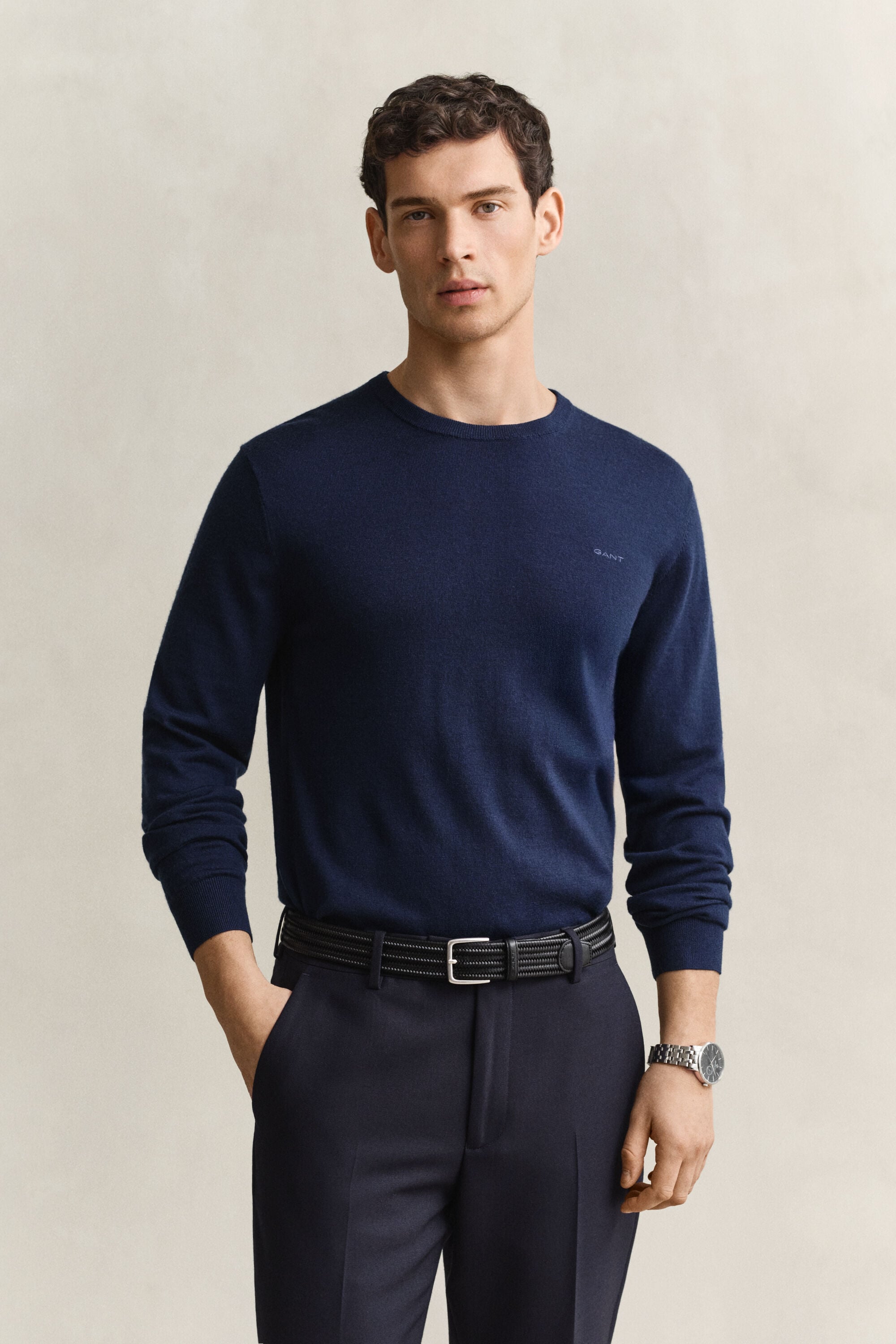 Merino Wool Crew Neck Sweater
