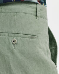 Relaxed Fit Linen Drawstring Pants