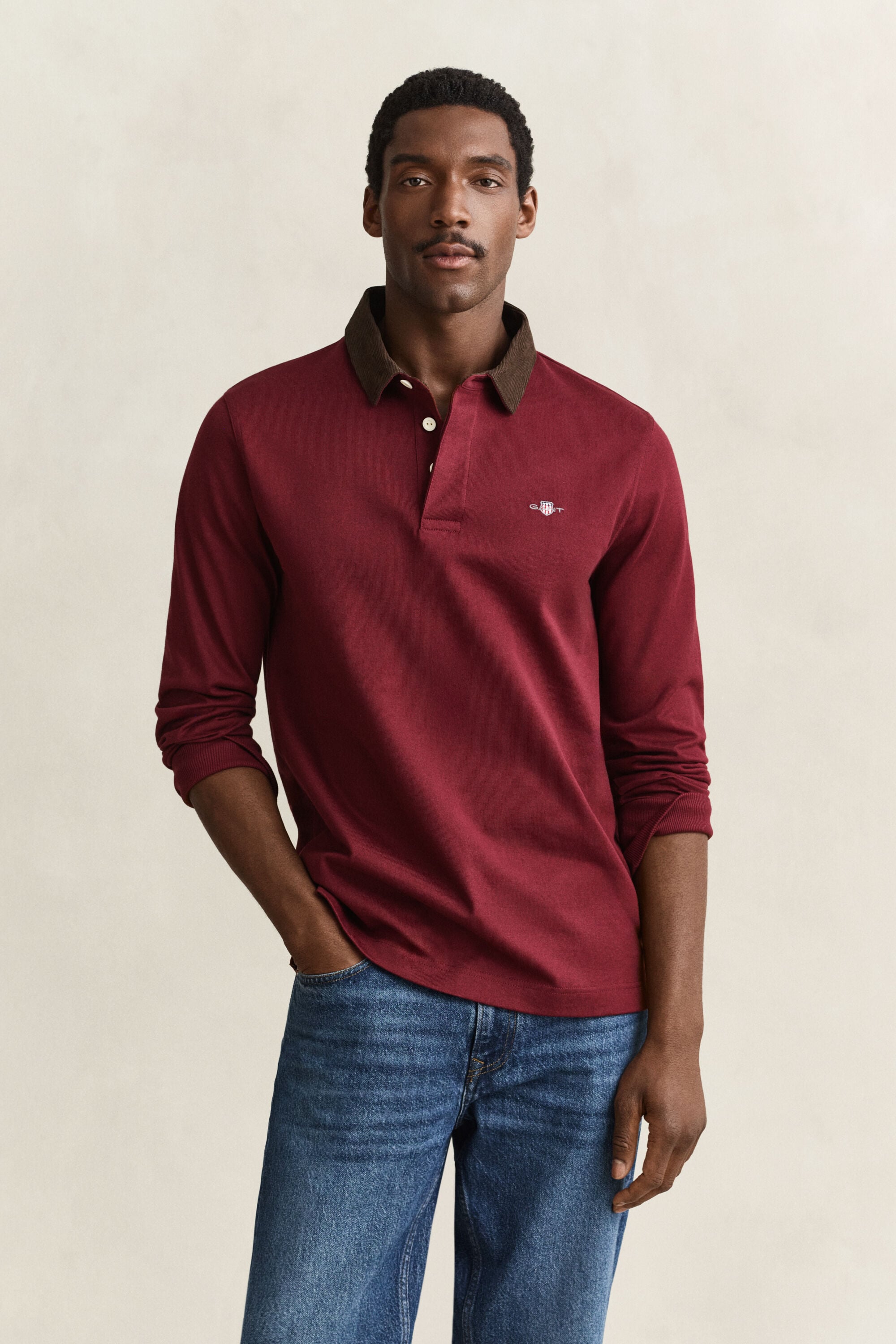 Corduroy Collar Rugger