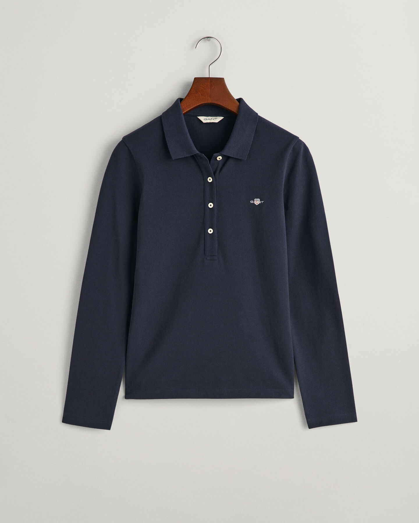 Shield Long Sleeve Piqué Polo Shirt - GANT