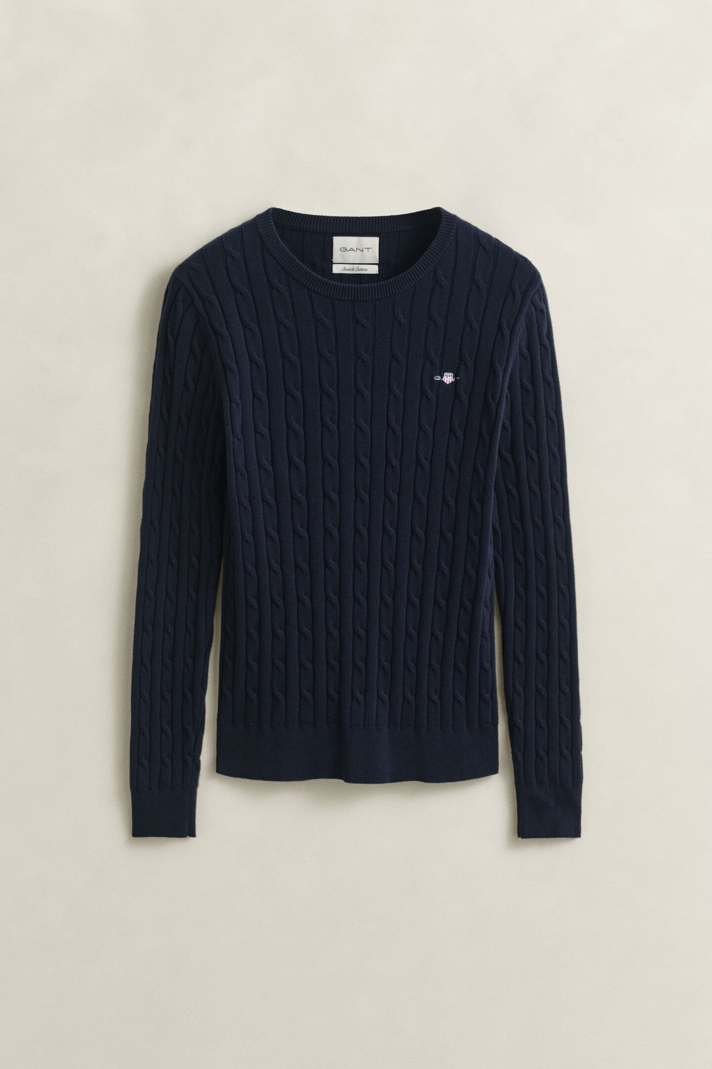 Cable Knit Crew Neck Sweater