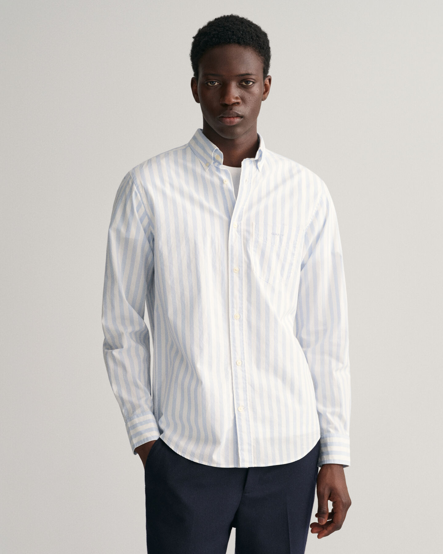 Relaxed Fit Cotton Silk Shirt