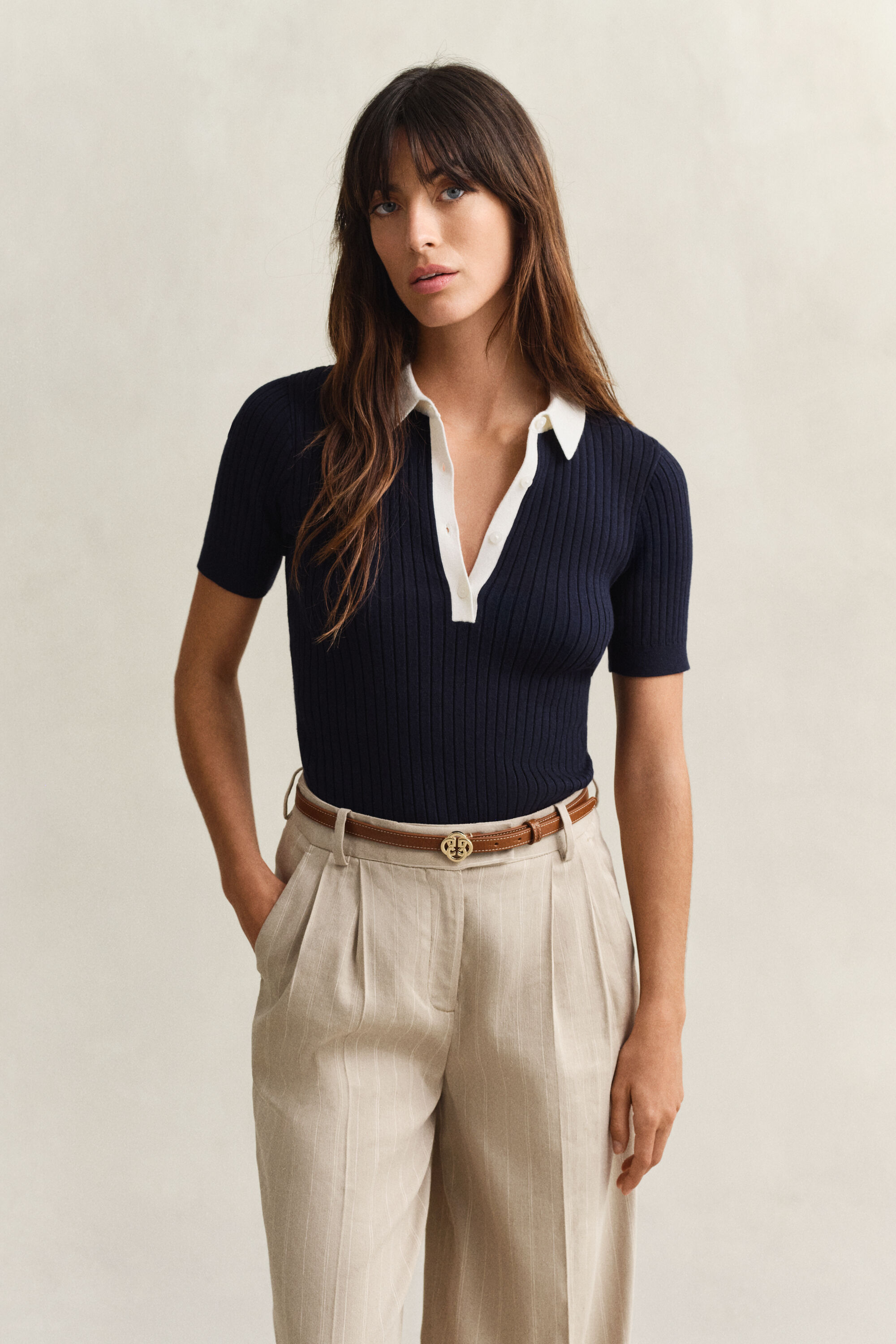 Ribbed Short Sleeve Rugger