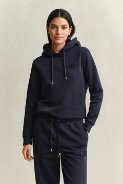 Tonal Shield Hoodie — EVENING BLUE 4