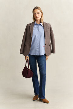 Relaxed Poplin Shirt — MISTY LAVENDER 7