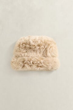 Shearling Hat — CARAMEL BROWN 1