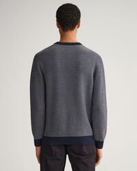 Light Texture Crew Neck Sweater