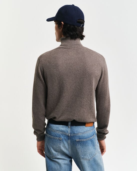 Cotton Wool Turtleneck Sweater