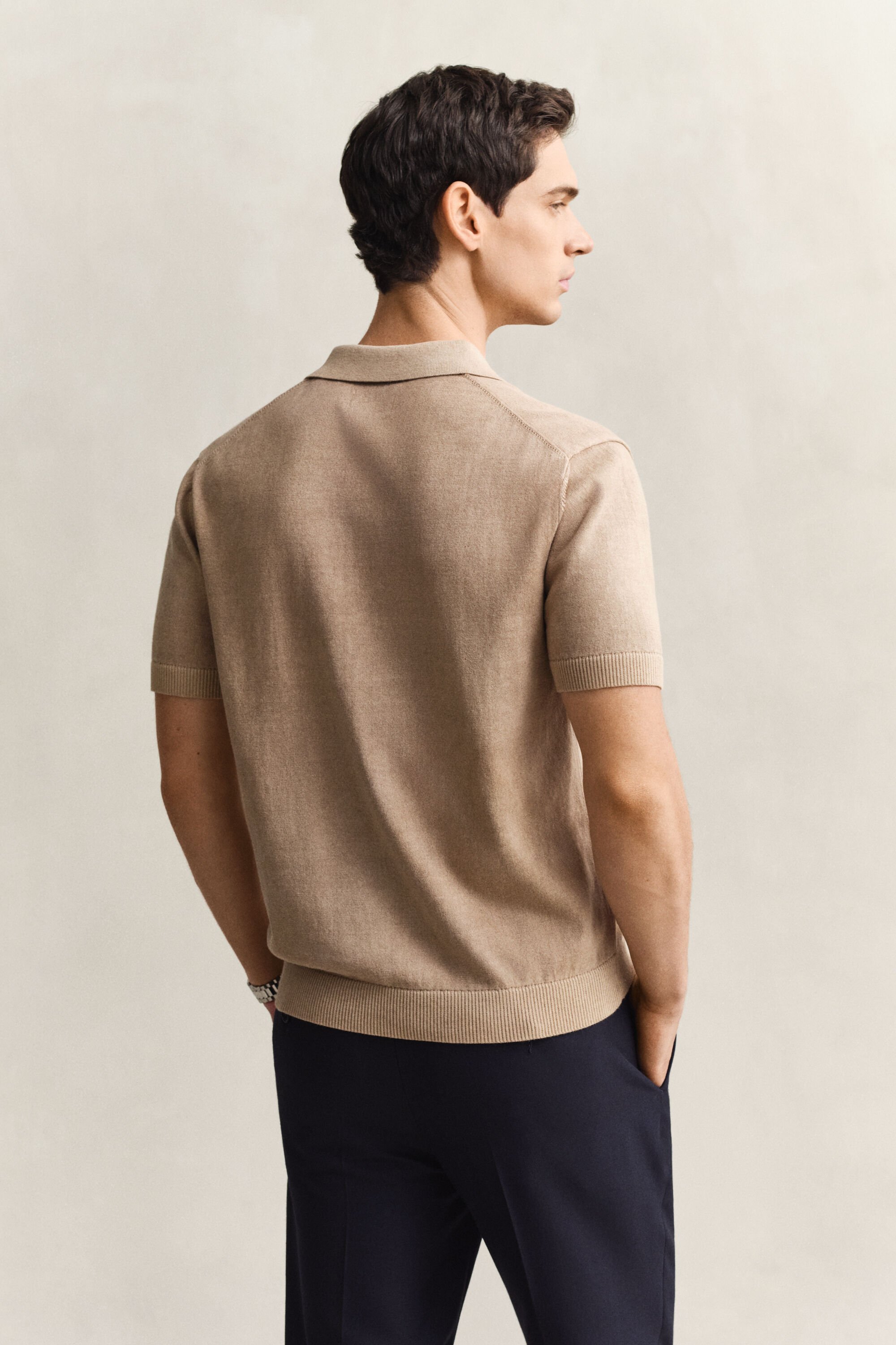 Sunfaded Polo Sweater