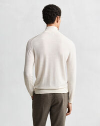Extra Fine Merino Wool Half-Zip Sweater