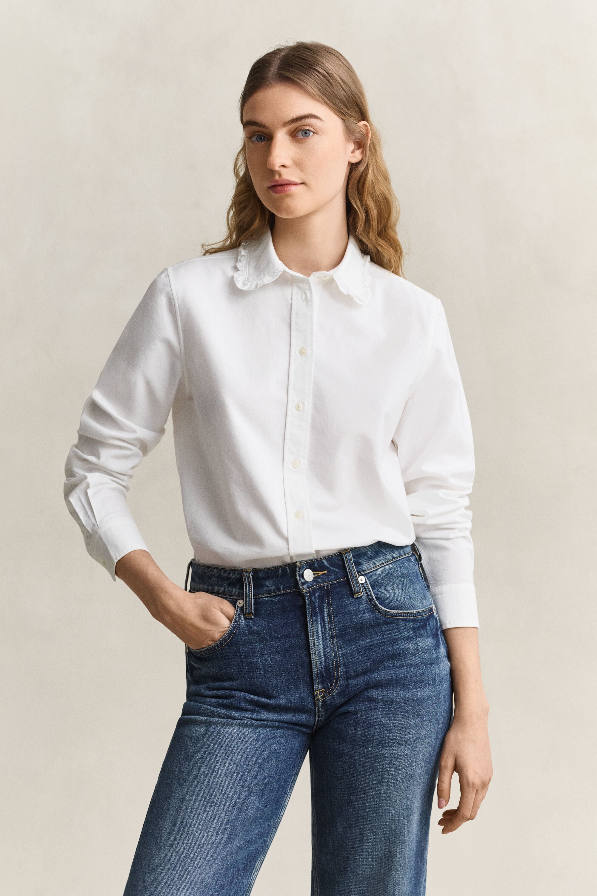 Frilly Classic Oxford Shirt
