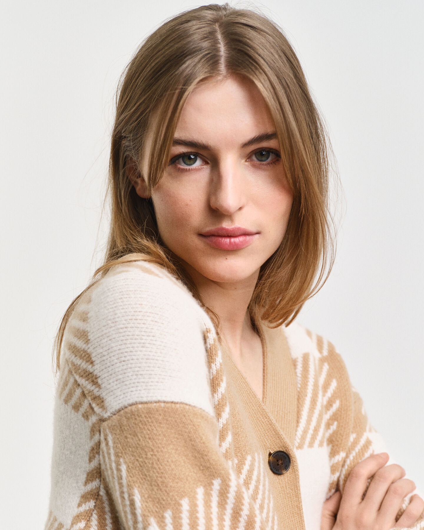 Buffalo Checked V-Neck Cardigan