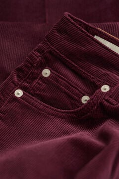 Flared Corduroy Jeans — DARKENED WINE 2