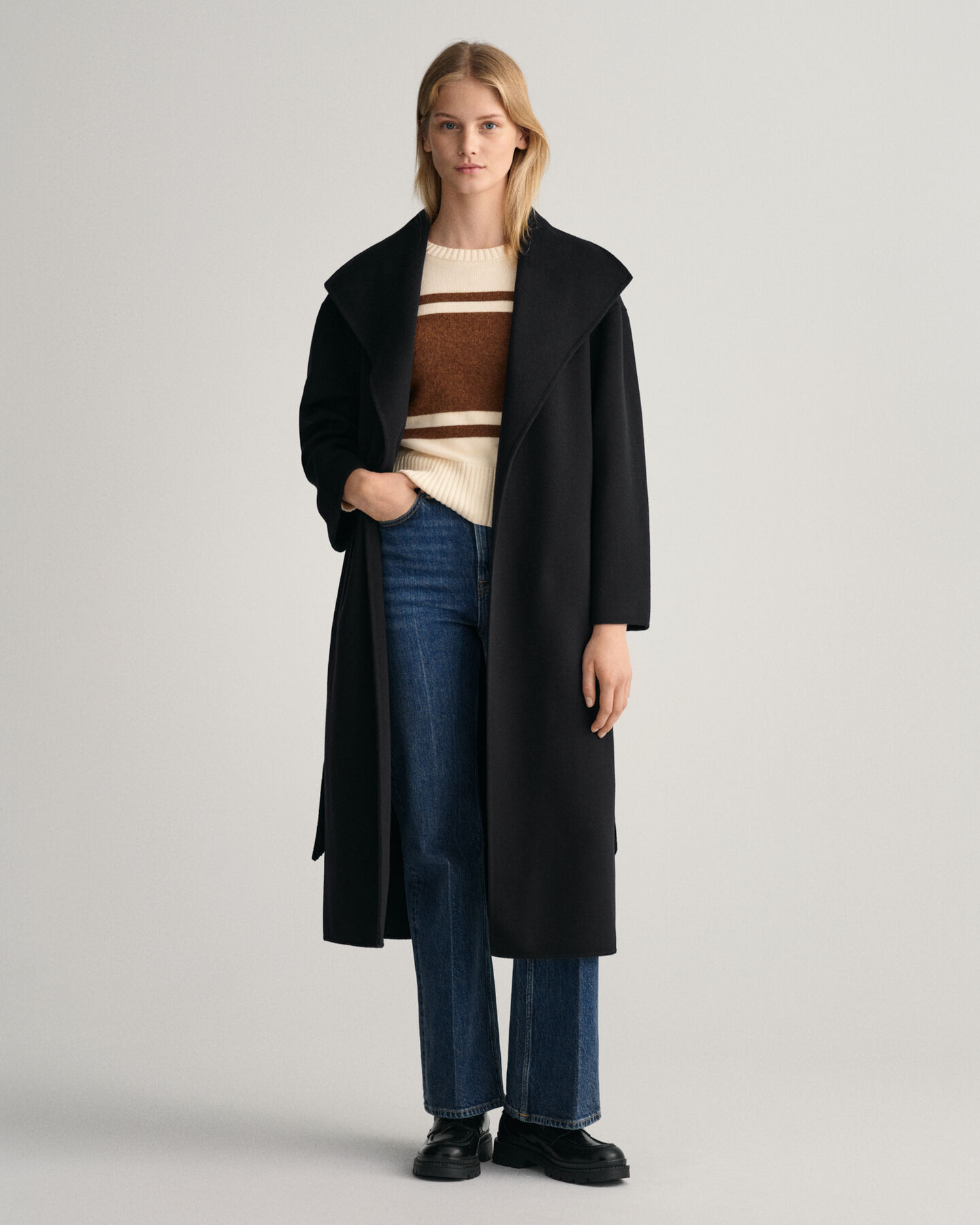 Handstitched Belted Coat