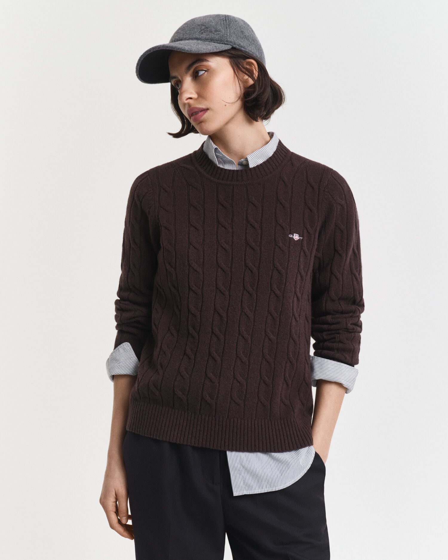 Lambswool Cable Knit Sweater
