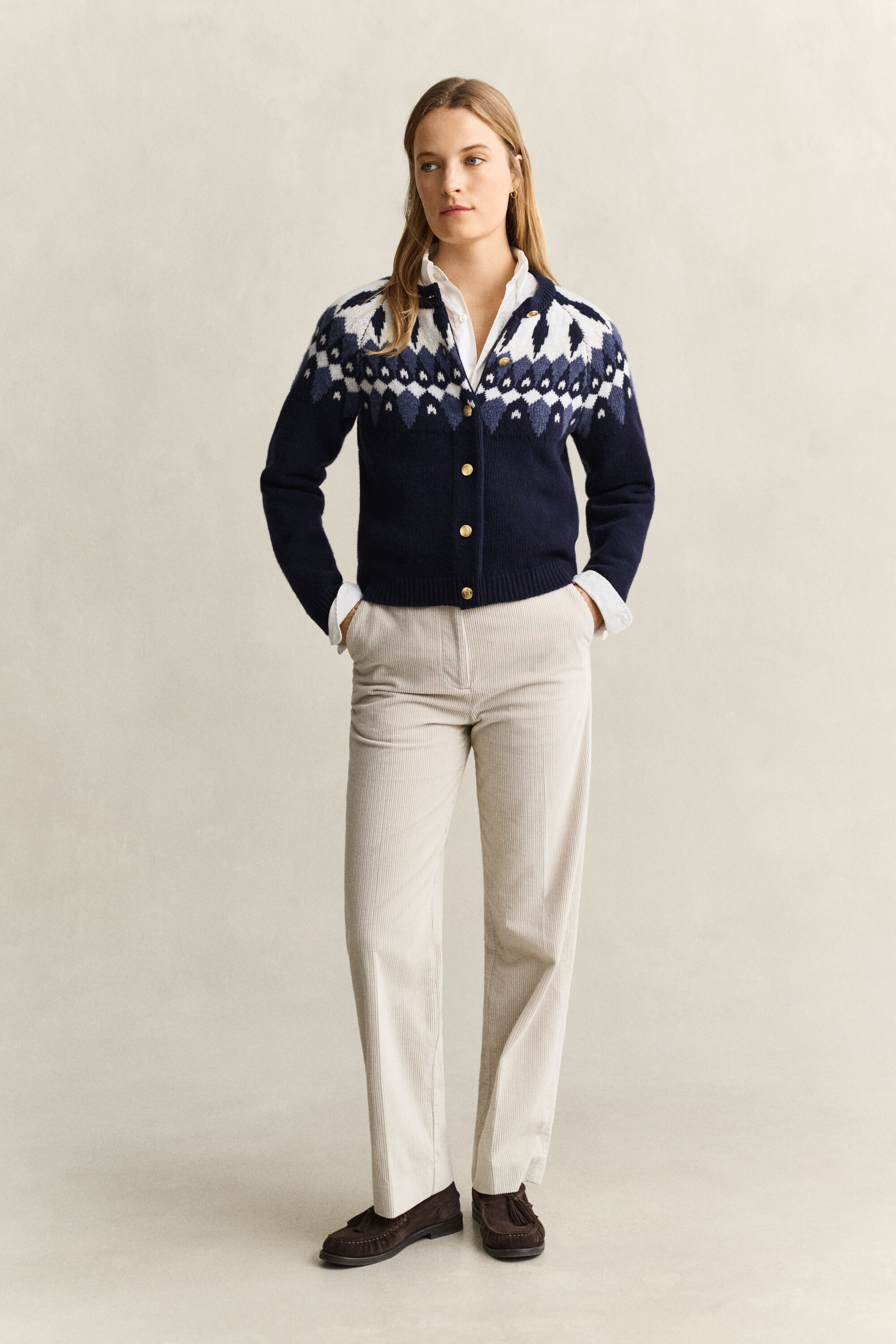 Fair Isle Wool Cardigan
