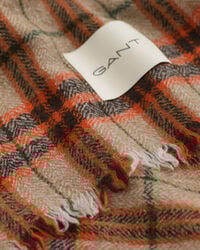 Checked Wool Herringbone Scarf