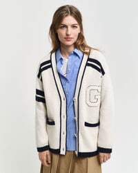 GANT Varsity V-Neck Cardigan