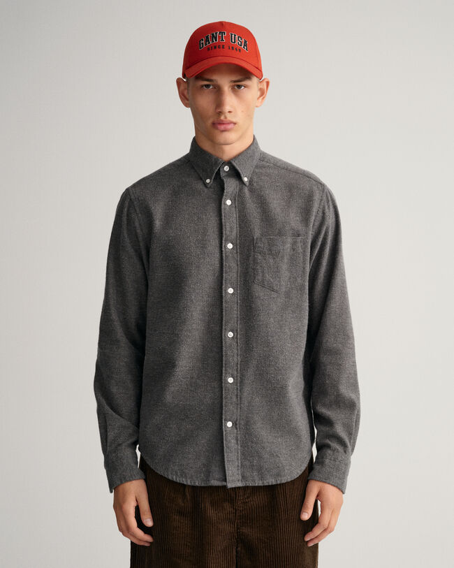 Regular Fit Herringbone Shirt