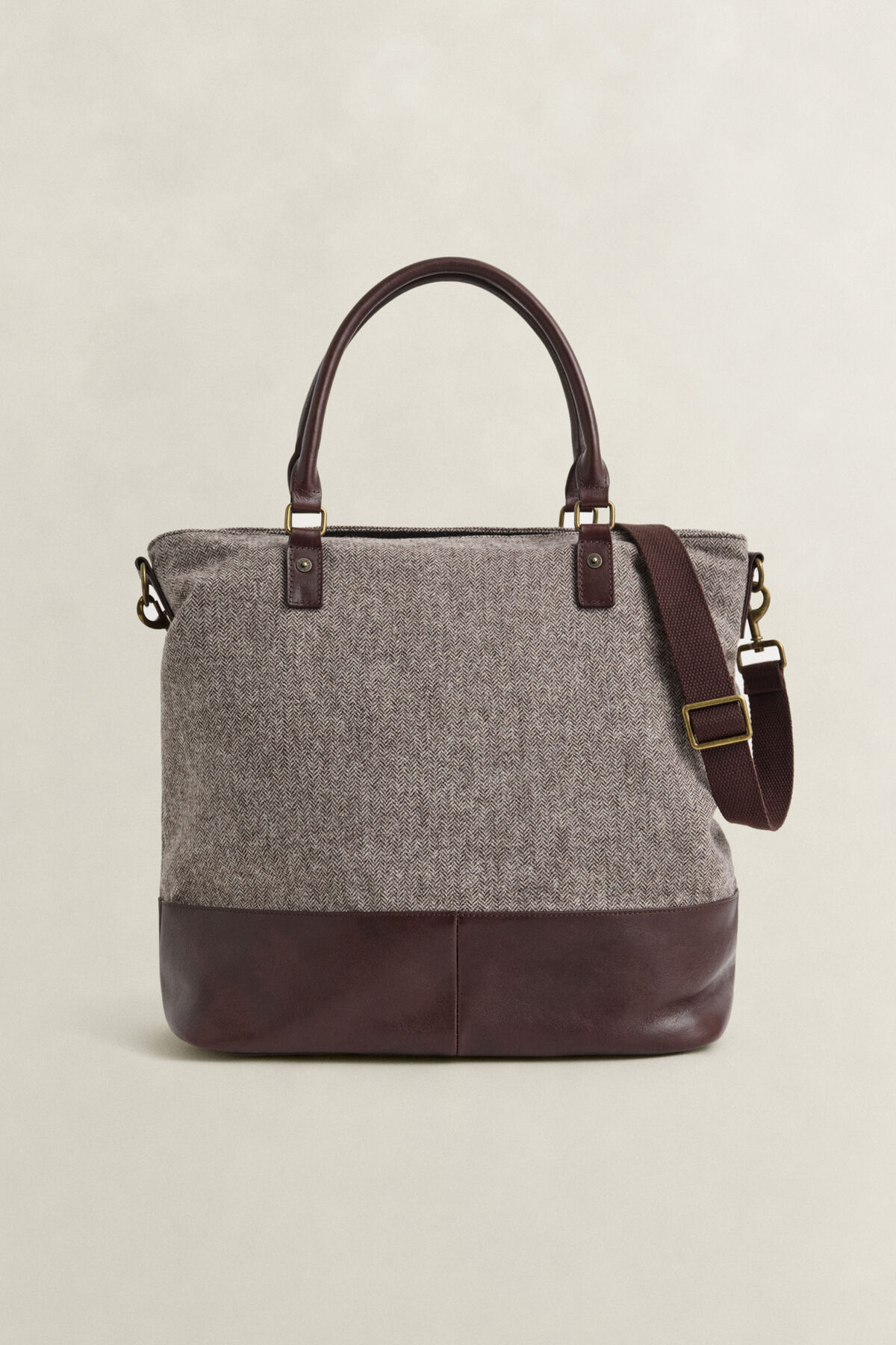 Wool Tote Bag — MIST TAUPE