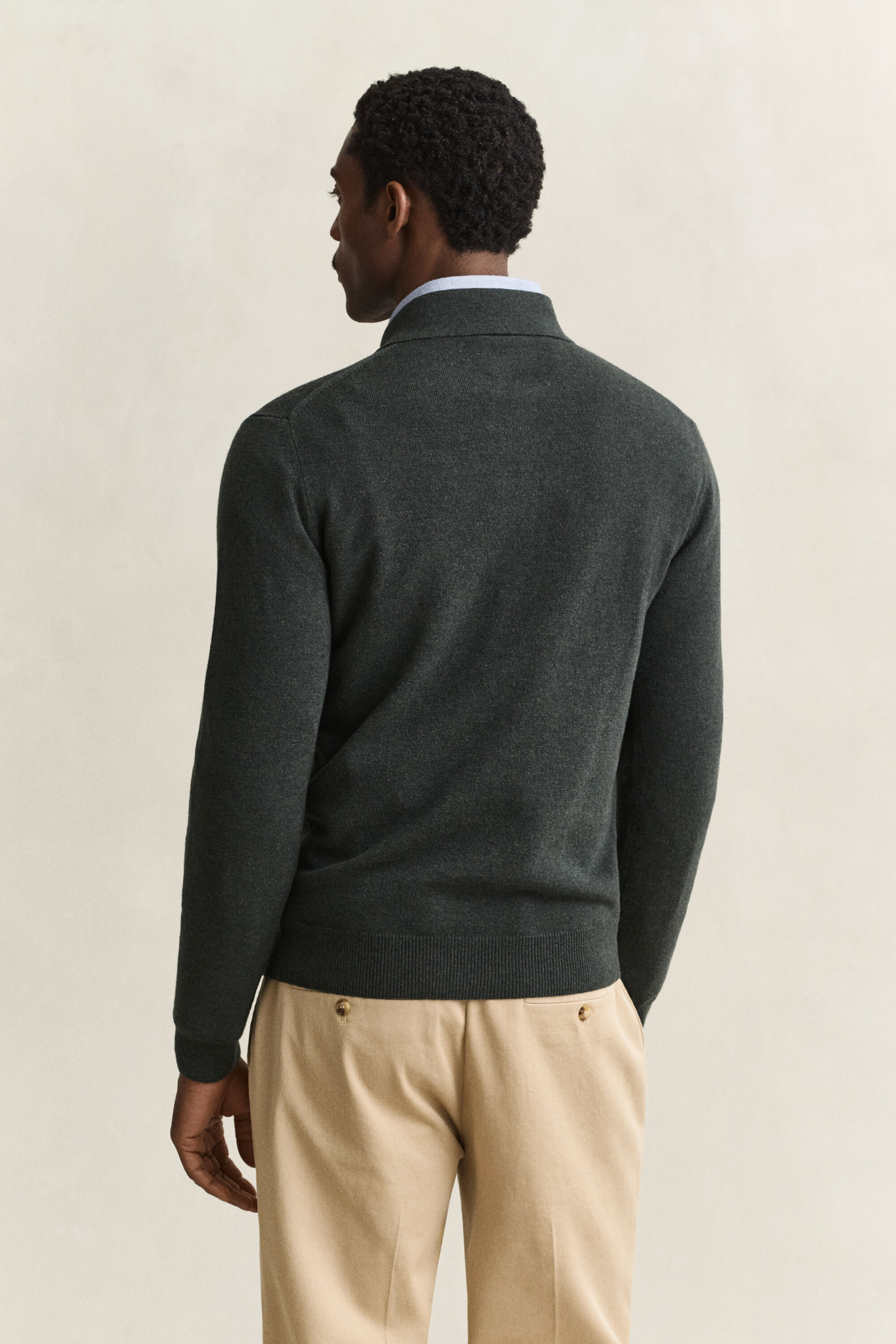 Superfine Lambswool Polo Sweater