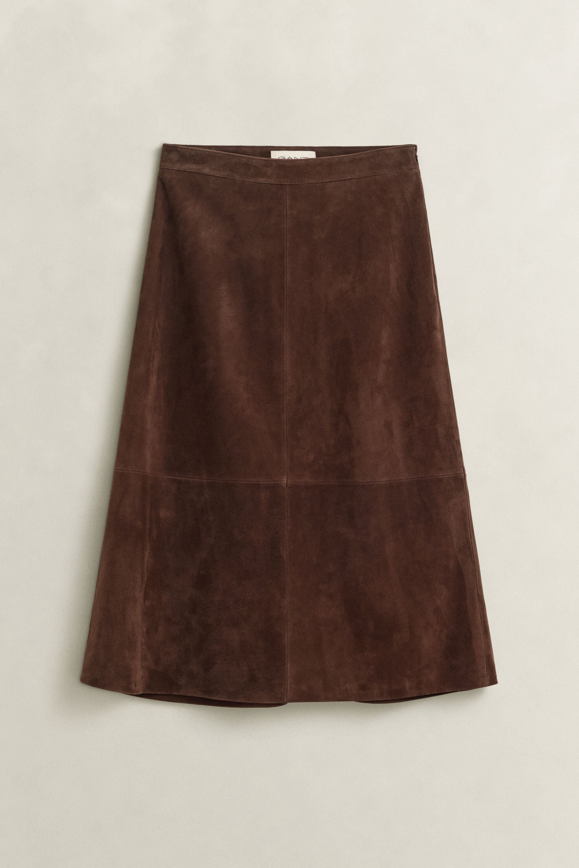 Flared Suede Skirt