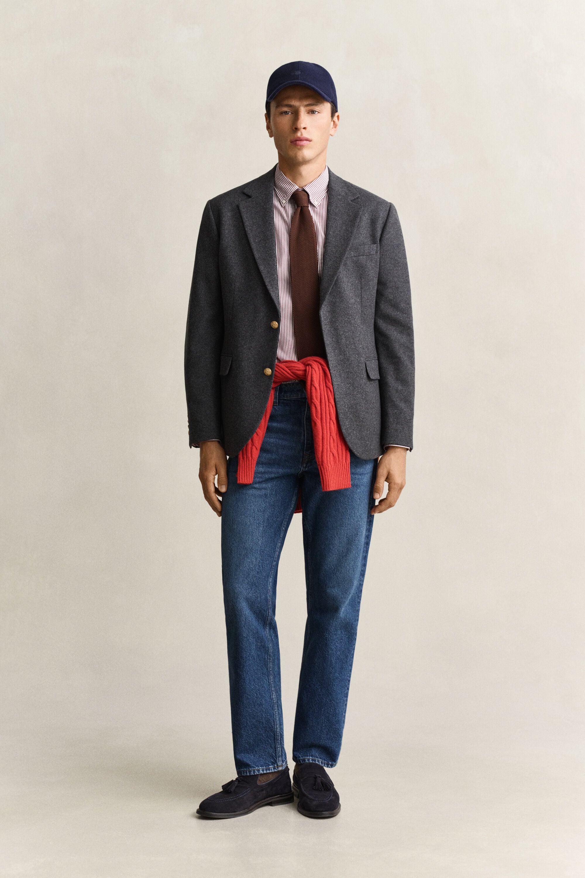 Classic Flannel Wool Club Blazer