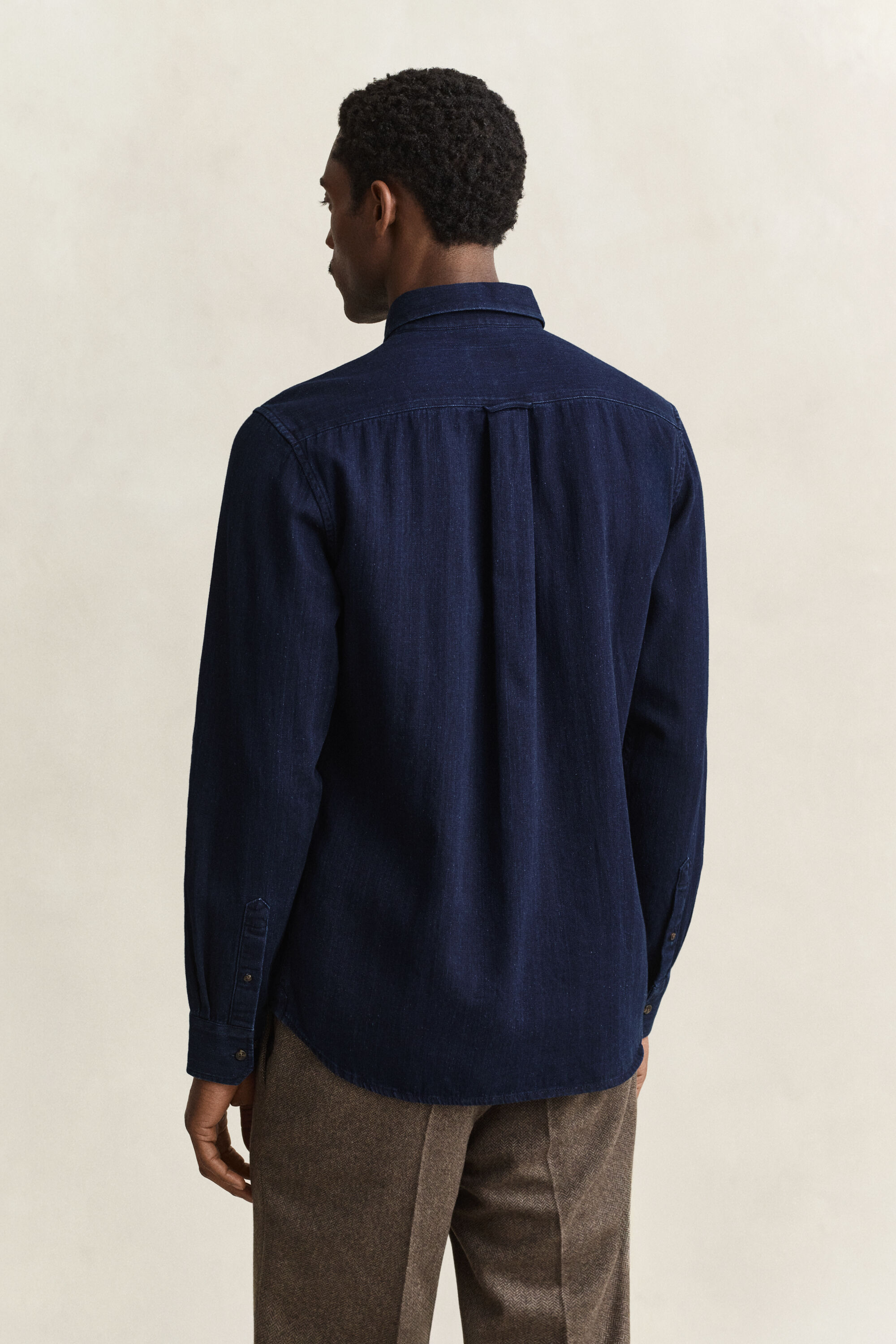 Indigo Herringbone Shirt