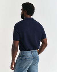 Textured Cotton Polo Shirt