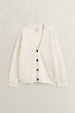 Superfine Lambswool Cardigan — CREAM 1