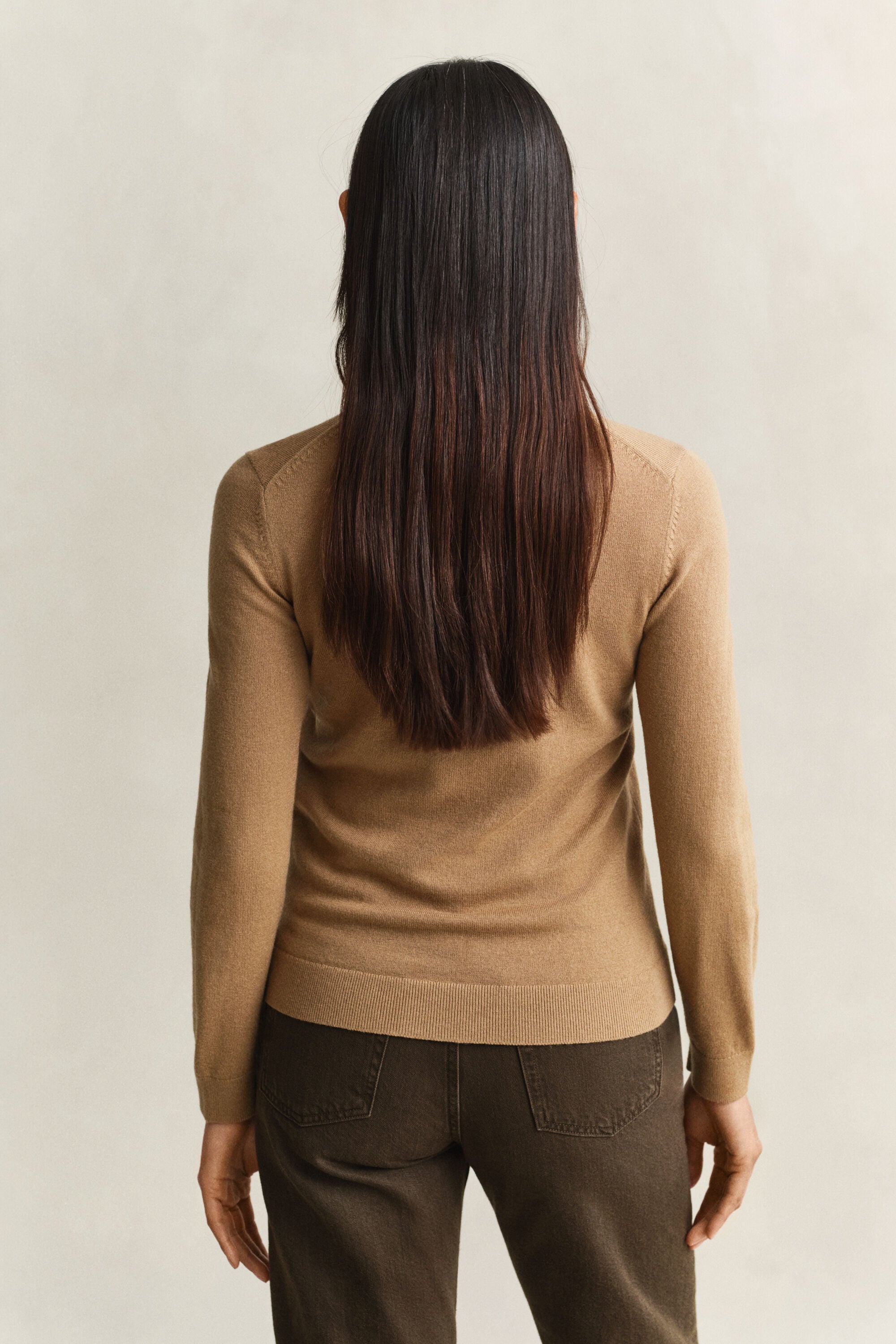 Wool Cotton Crew Neck Sweater