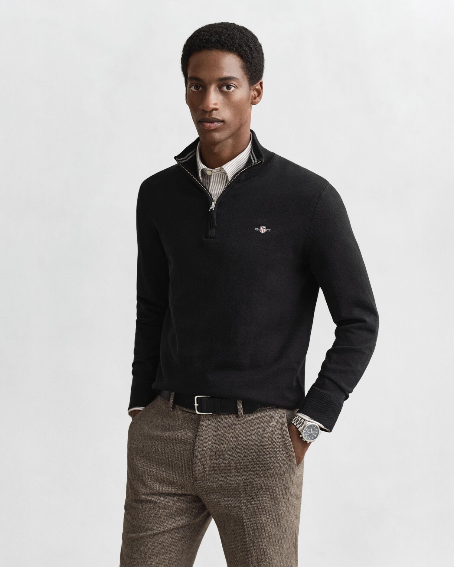 Classic Cotton Half-Zip Sweater - GANT