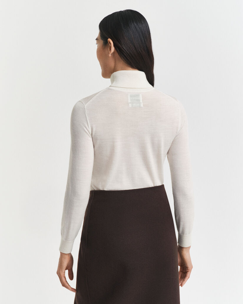 Extra Fine Merino Wool Turtleneck Sweater