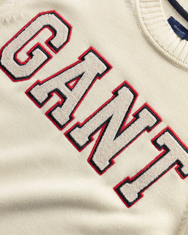 Logo Cotton Crew Neck Sweater