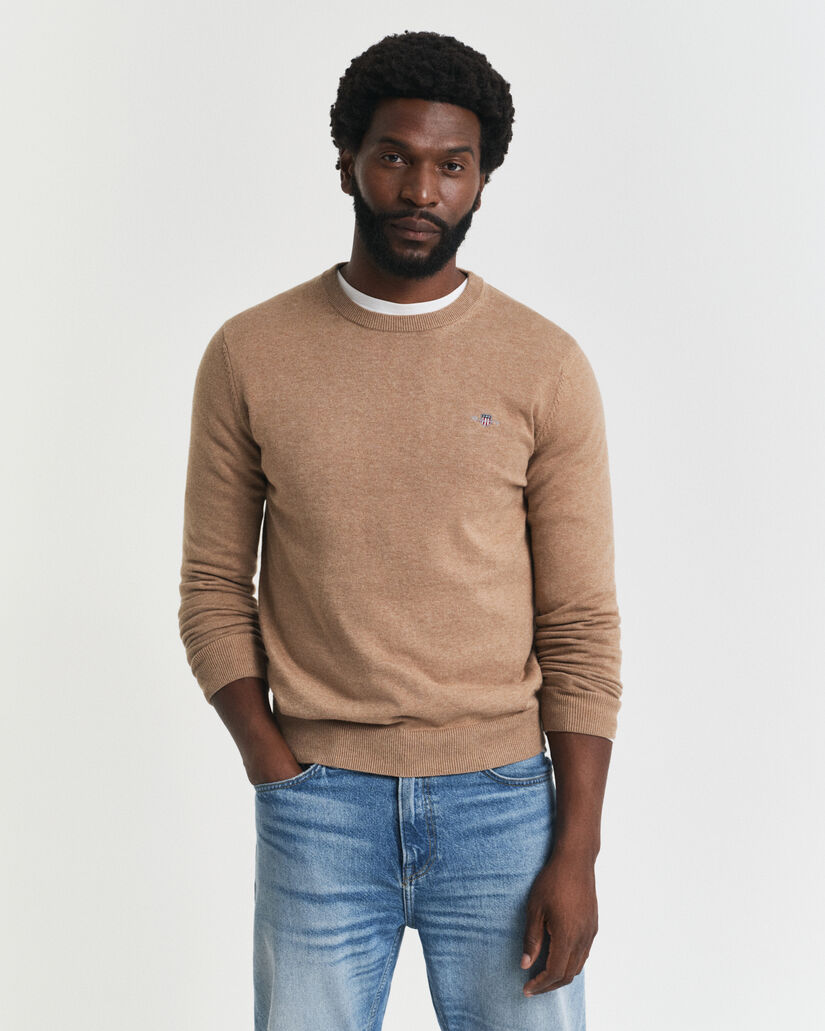 Classic Cotton Crew Neck Sweater