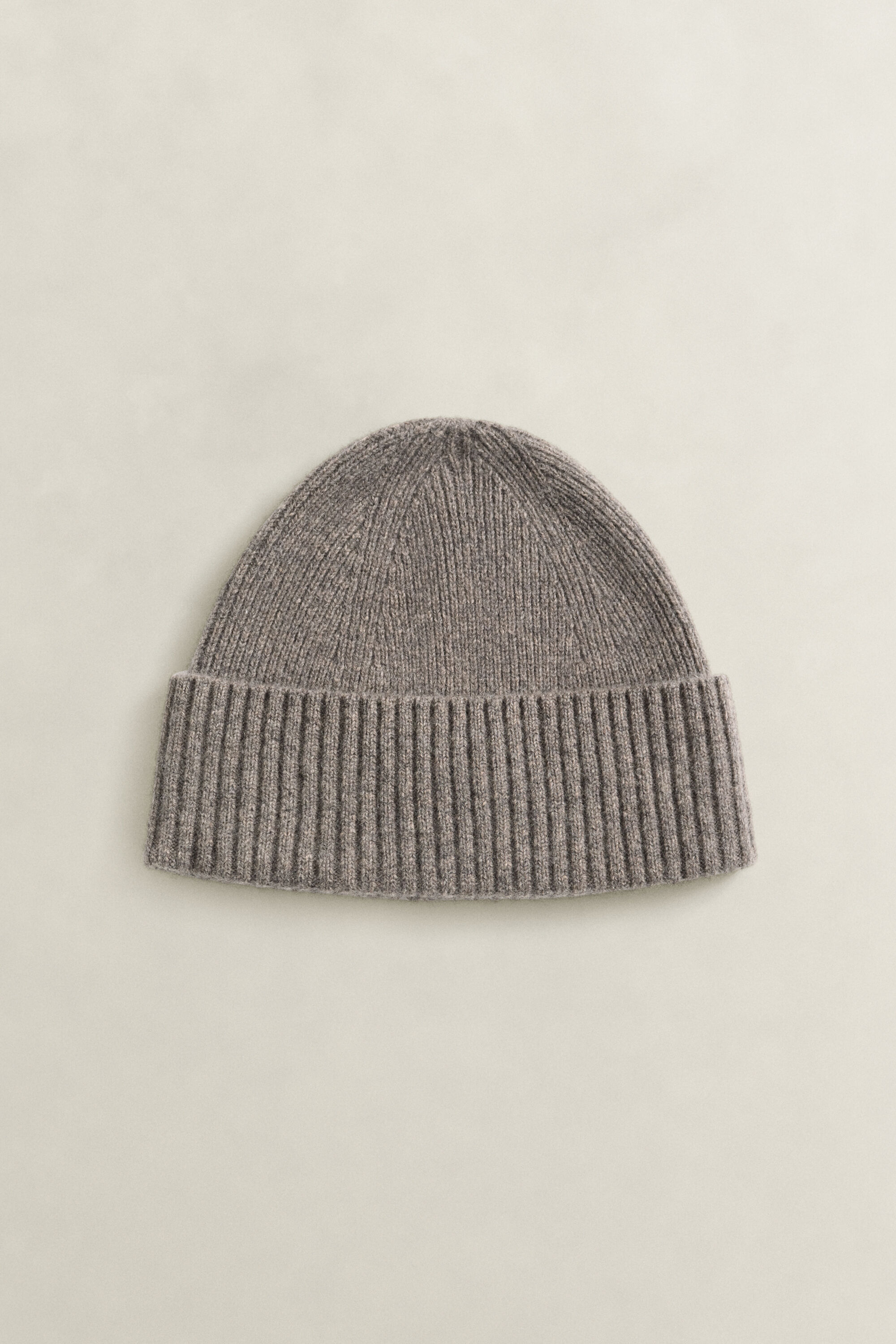Cashmere Beanie — STONE MELANGE