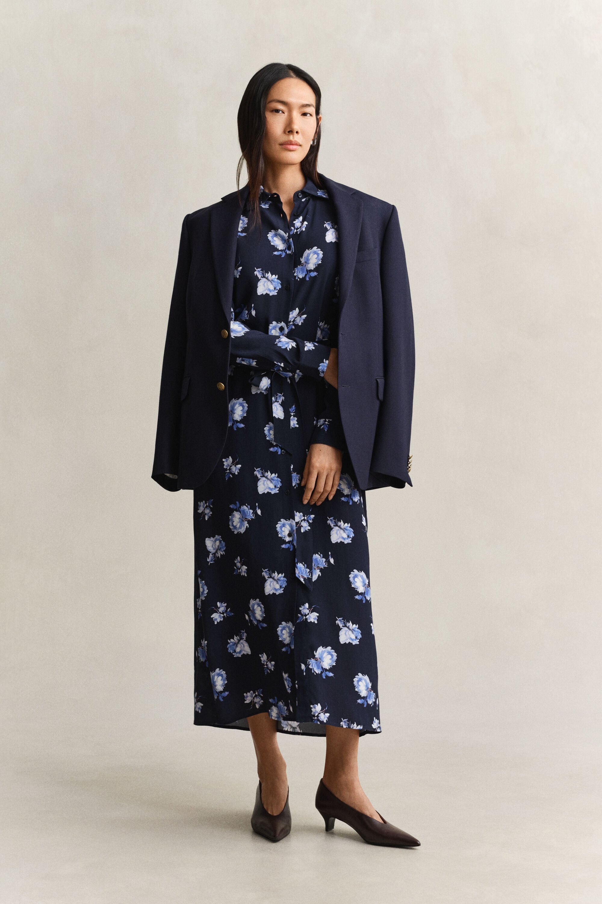 Floral Print Shirt Dress