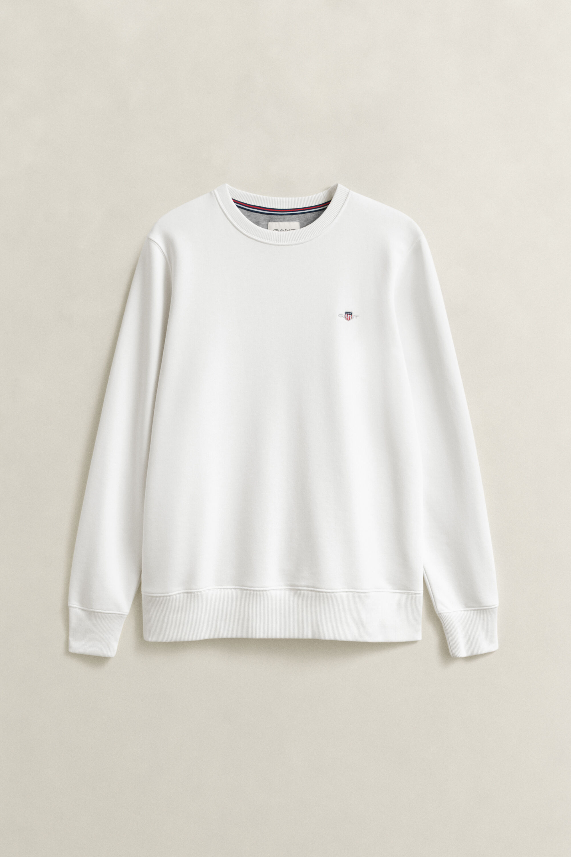 Shield Crew Neck Sweatshirt — EGGSHELL