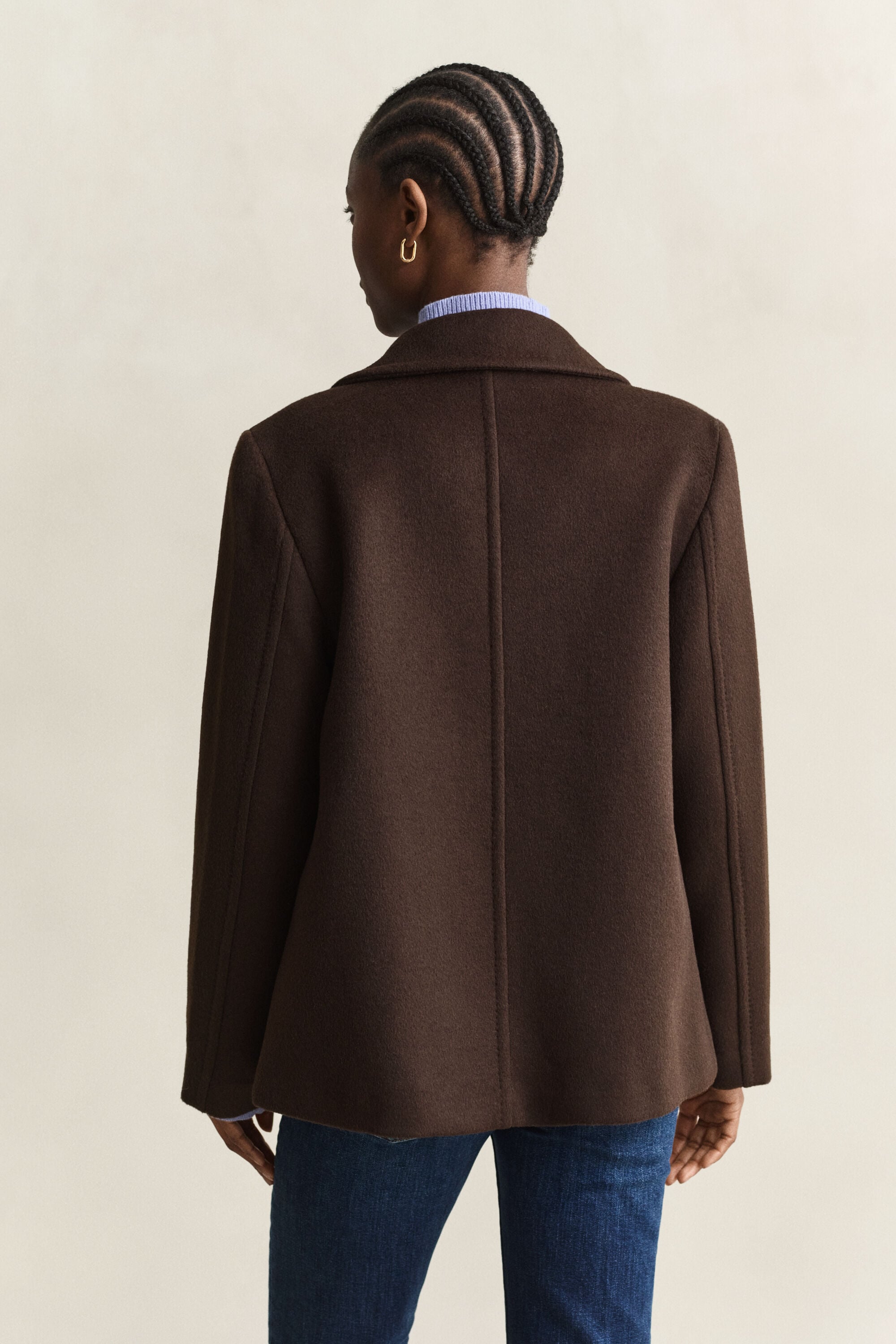 Wool Blend Peacoat