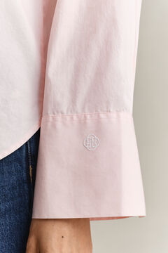 Wide Sleeve Classic Poplin Shirt — REFINED PINK 3