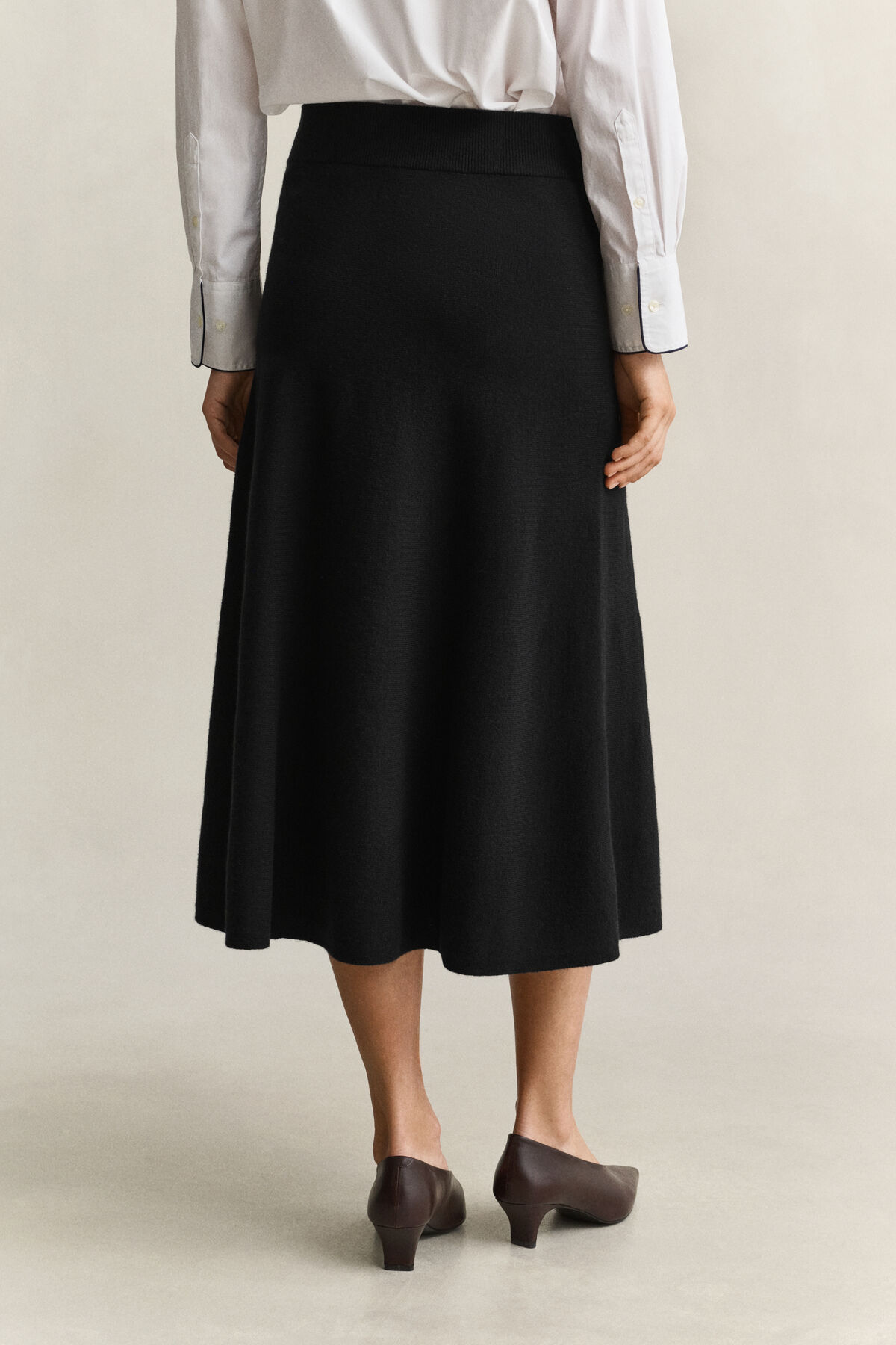 Lambswool Skirt — BLACK
