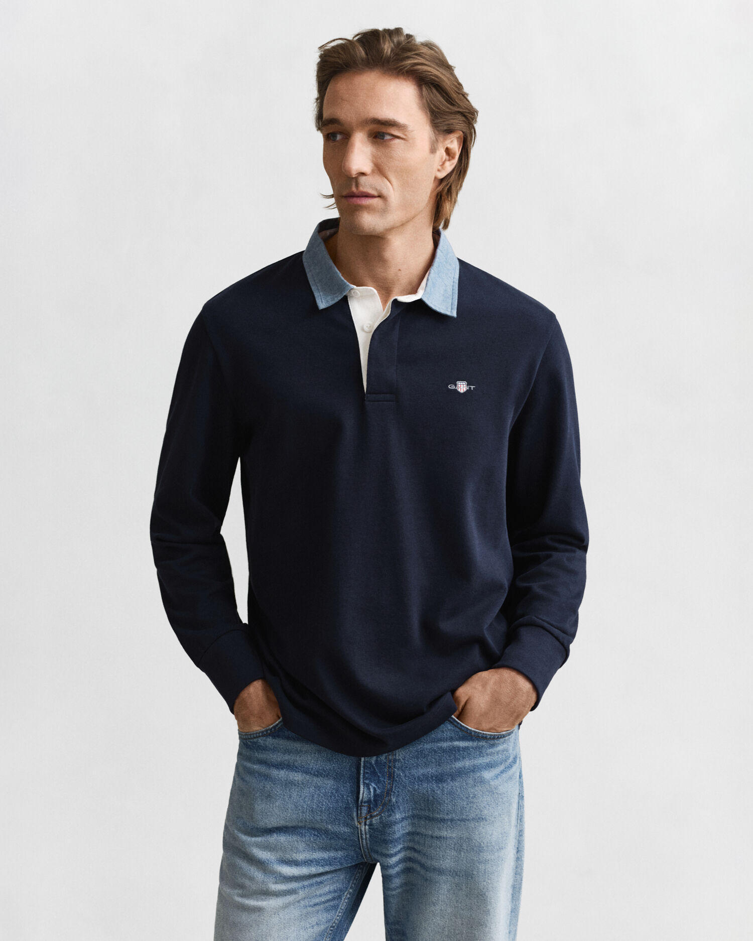 トップス leinwande Intarsia Knitted Polo Sites-Gant-US-Site