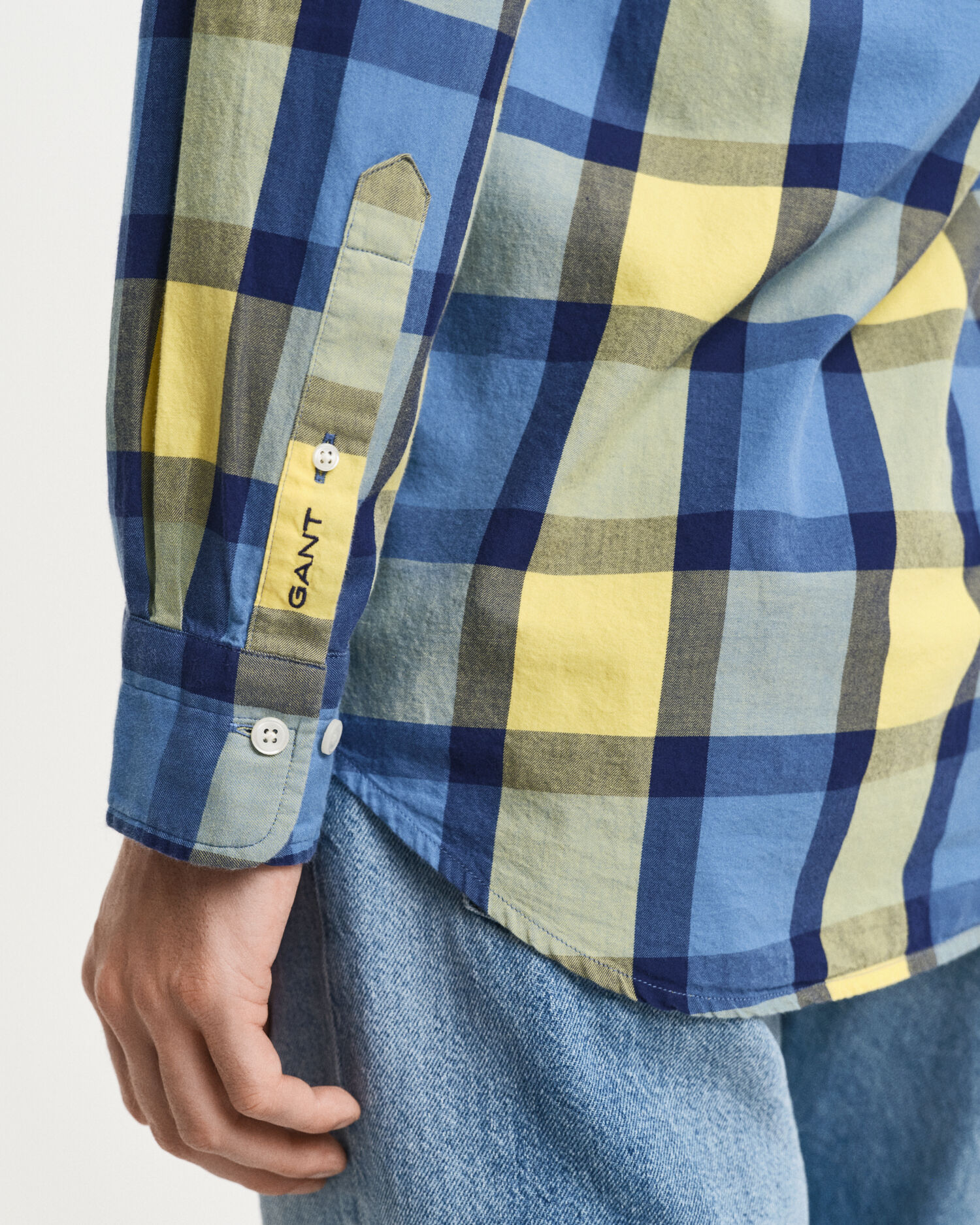 Relaxed Fit Checked Twill Shirt