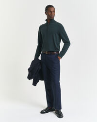 Extra Fine Merino Wool Half-Zip Sweater