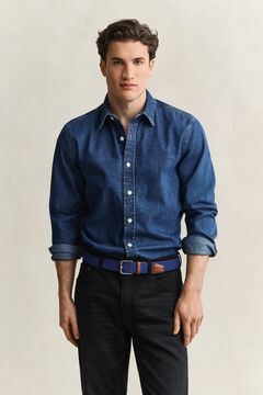 Denim Shirt — MID BLUE WORN IN 7