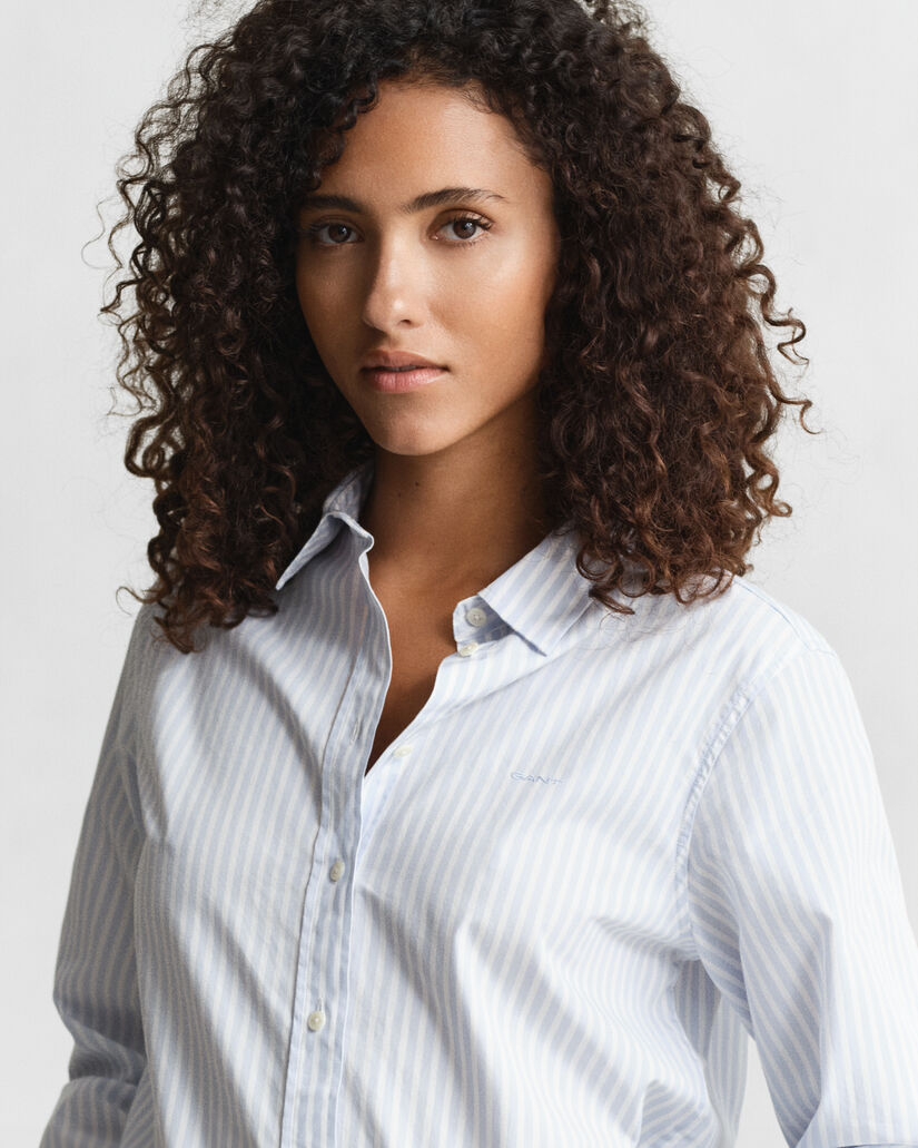 Regular Fit Classic Striped Poplin Shirt