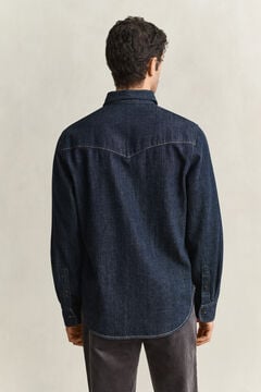Denim Selvedge Shirt — DARK INDIGO 2