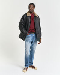 Extra Fine Merino Wool Polo Sweater