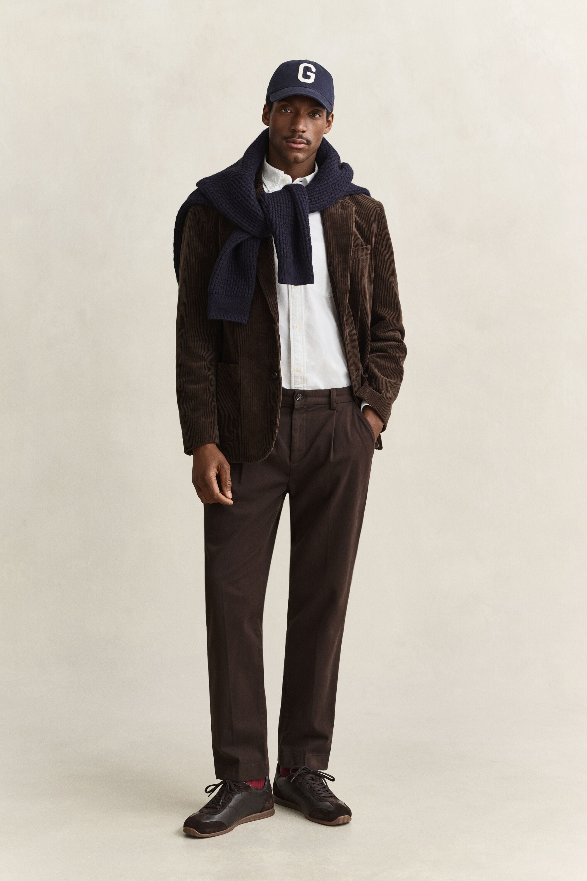 Tapered Chinos — BLACK BROWN