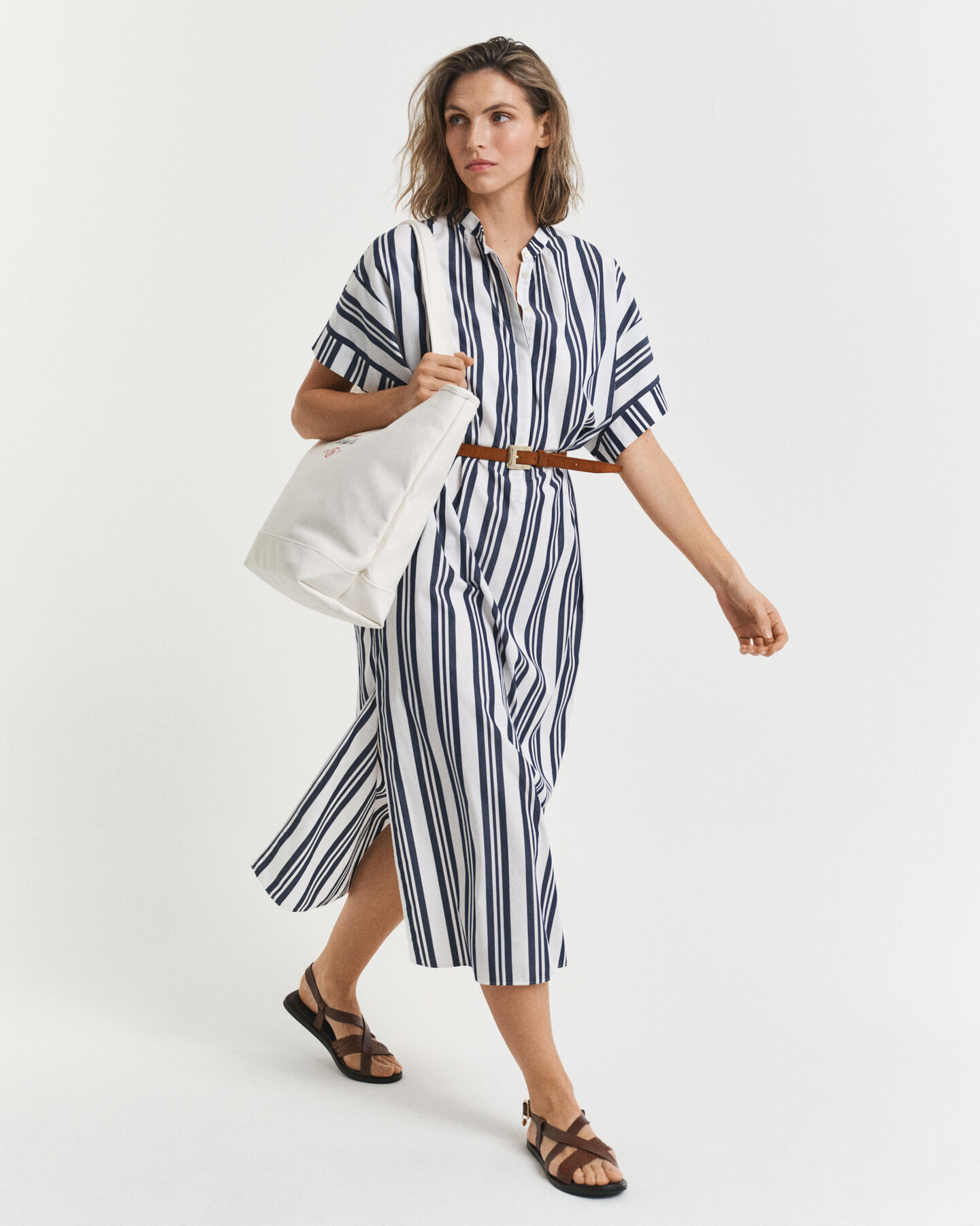 Striped Caftan Dress